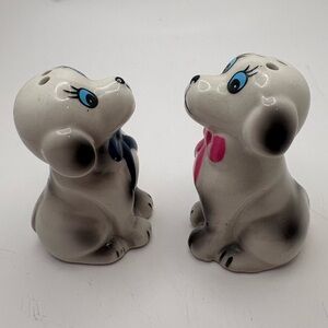Adorable Vintage Dog Salt and Pepper Shakers